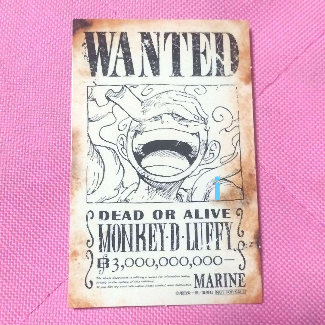 ワンピース モンキー・D・ルフィ 手配書 カード 非売品 限定 ワンピース モンキー・D・ルフィ 手配書 カード 非売品 限定 手配書SP