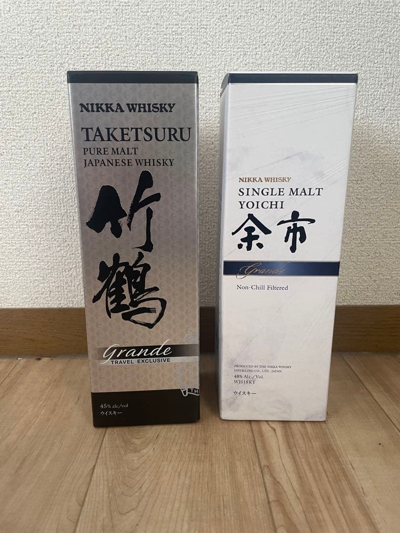ニッカウイスキー 竹鶴 & 余市 700ml 2本セット ニッカウイスキー 竹鶴