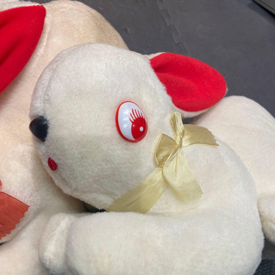 昭和　レトロファンシー　レアぬいぐるみ　赤目ウサギ　70年代　ウサギ　2個セット