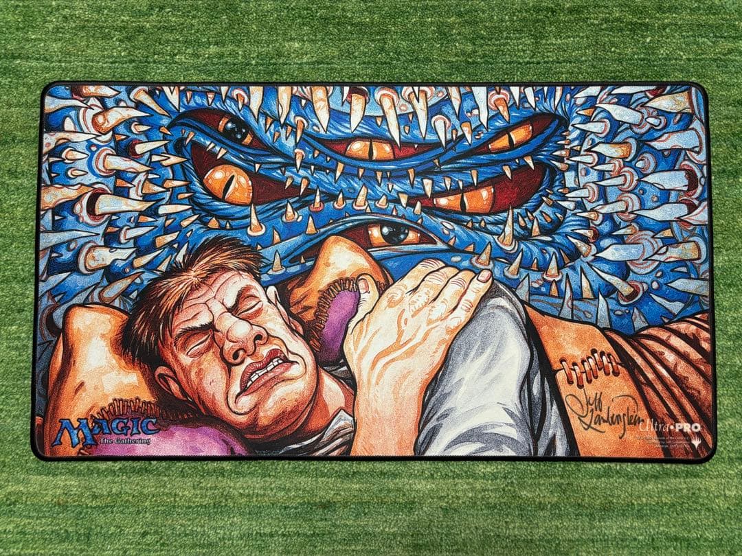 MTG 繰り返す悪夢 サイン入りプレイマット MTGプレイマット 繰り返す