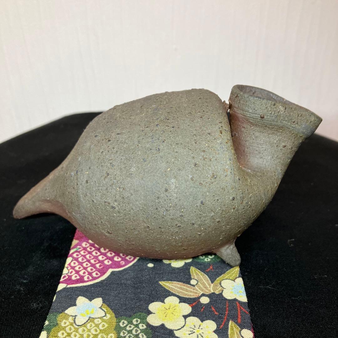 鴨徳利 アンティーク 骨董品 一輪挿し 酒器