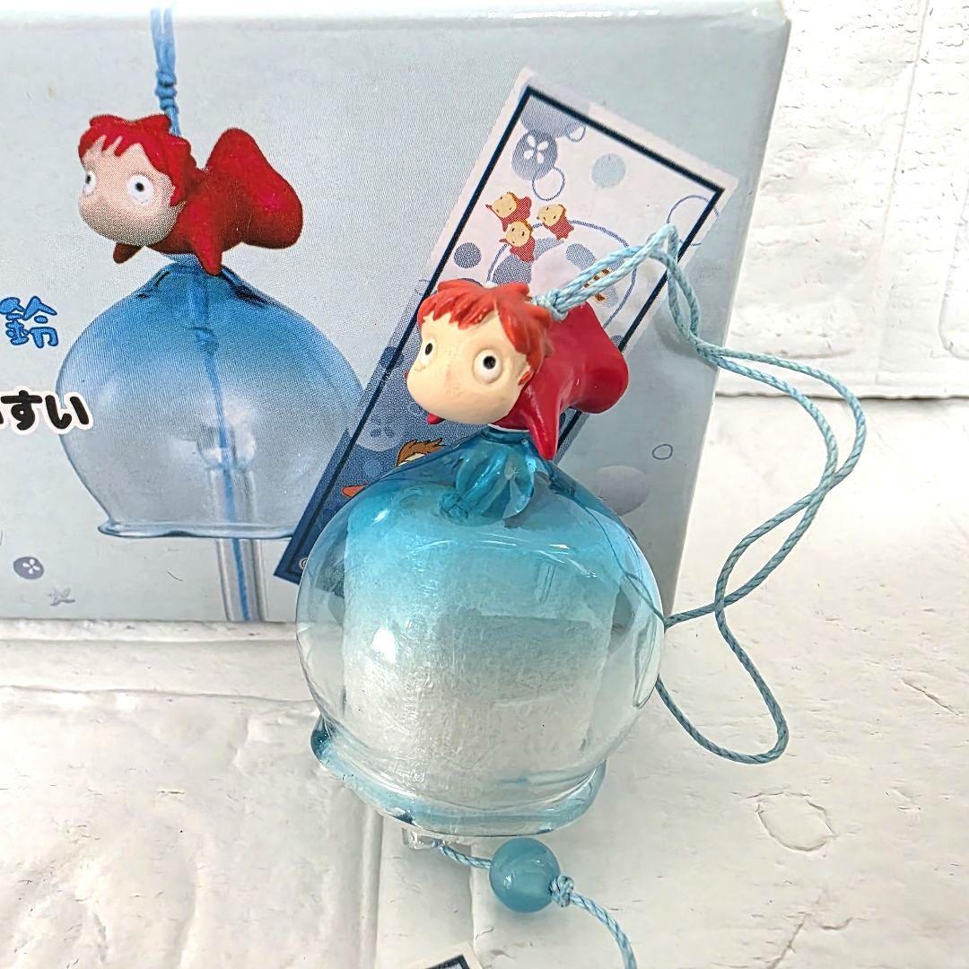 崖の上のポニョ】ポニョ すいすい ミニガラス風鈴 箱あり 未使用 希少