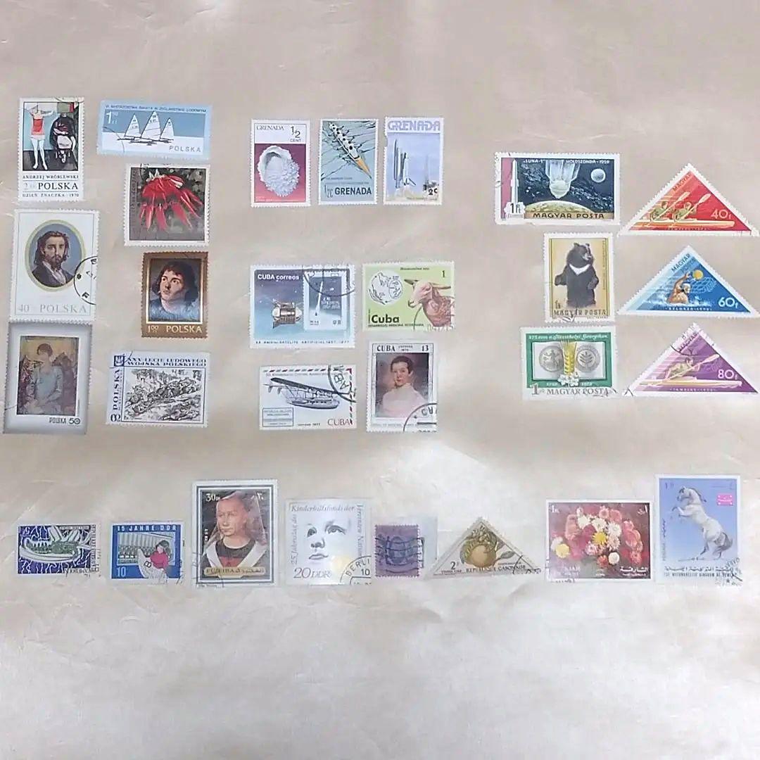 世界12ヶ国 28枚 使用済切手セット - メルカリ