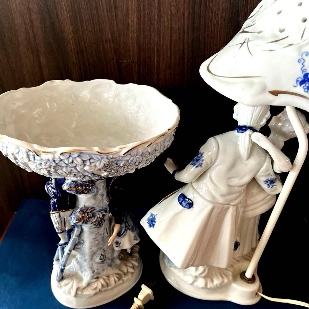 西洋アンティーク風ドールスタンド、小物入れ 2点