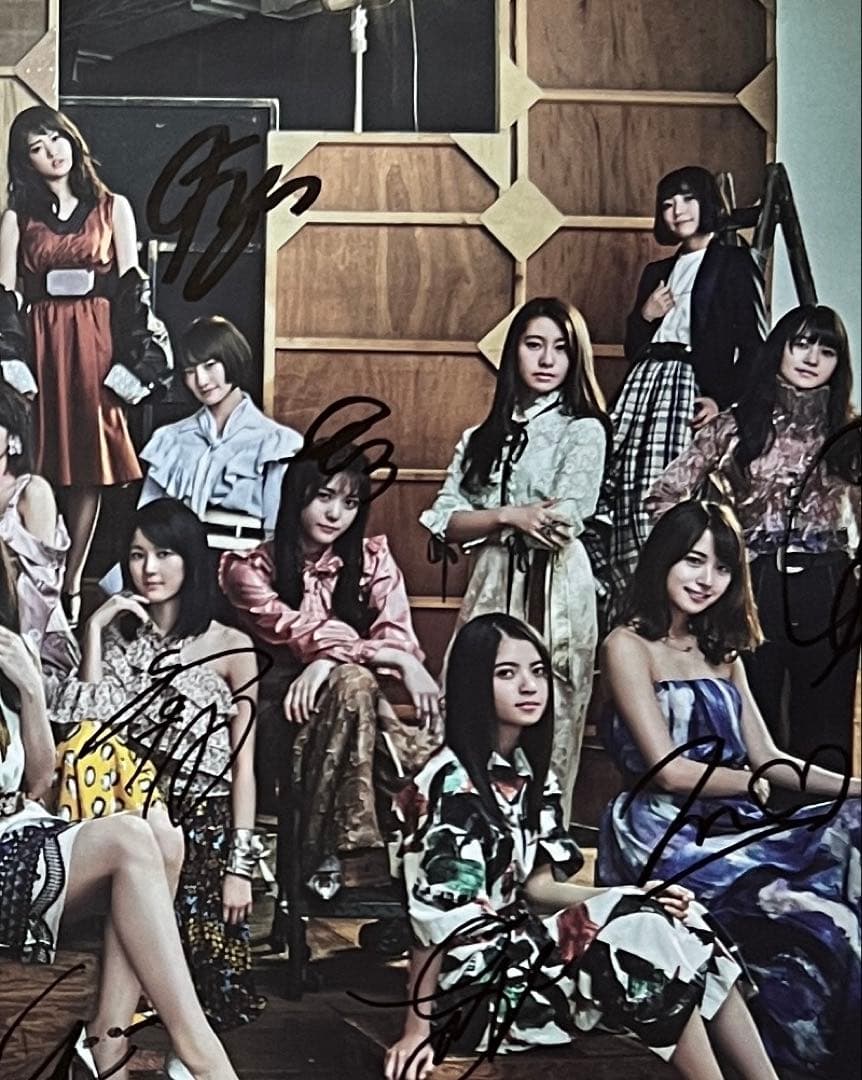 乃木坂46 インフルエンサー 全員直筆サイン B2ポスター 当選通知付
