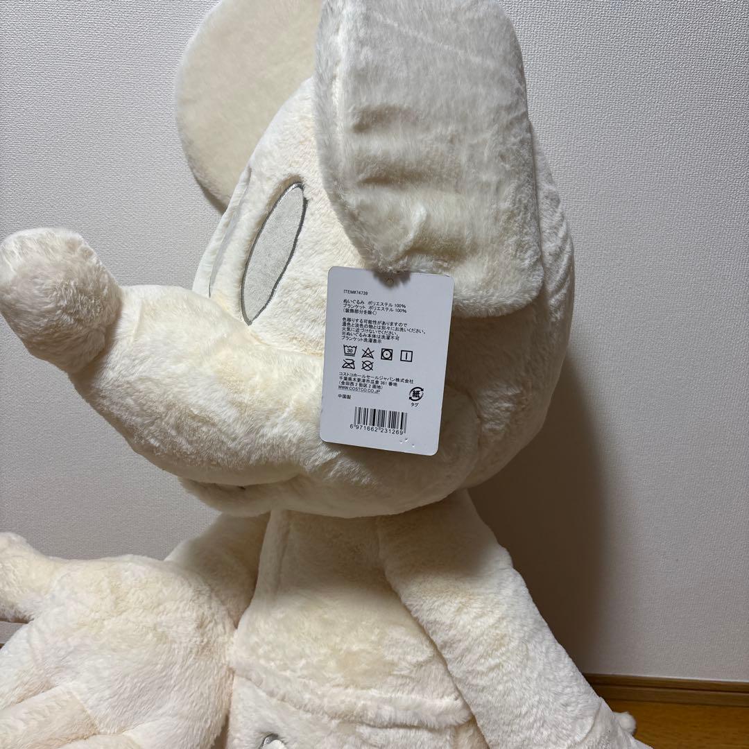 コストコ　ホワイトミッキーマウスぬいぐるみ