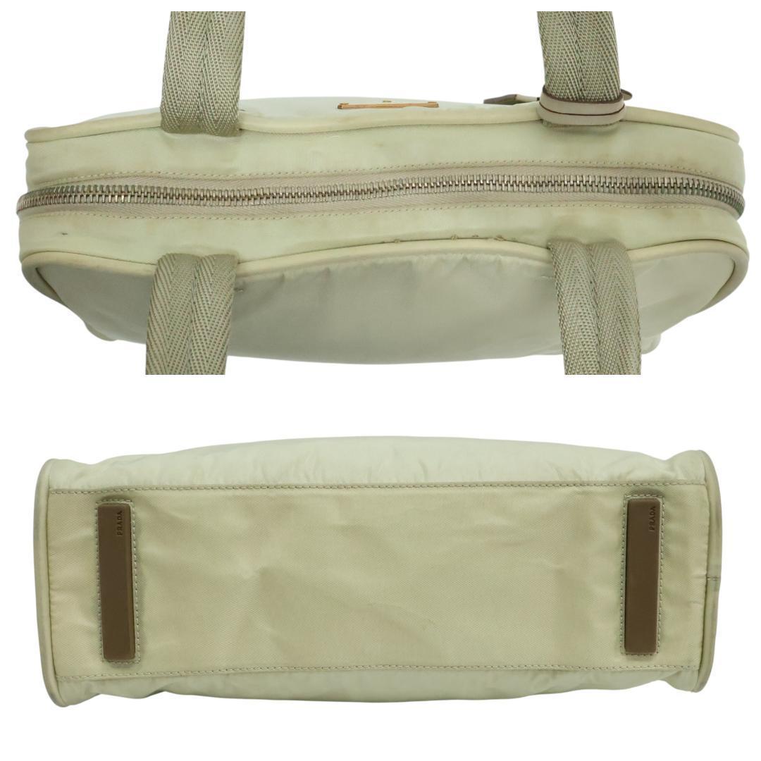 良品 PRADA プラダ ハンドバッグ 三角ロゴ 白タグ ナイロン 正規品