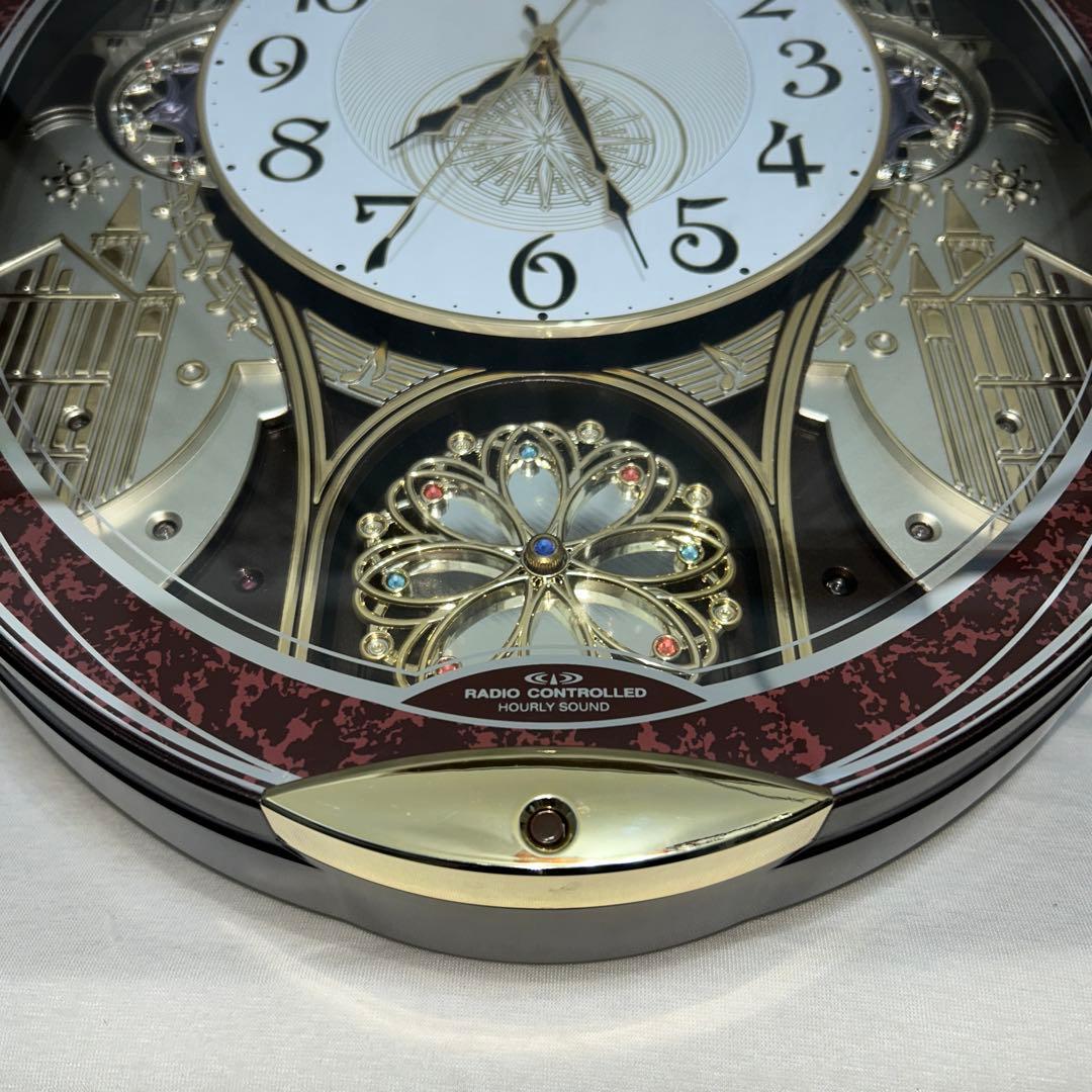 リズム時計　電波からくり時計　スモールワールド