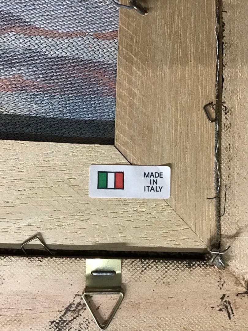 管179☆イタリア製☆ゴブラン織☆額絵