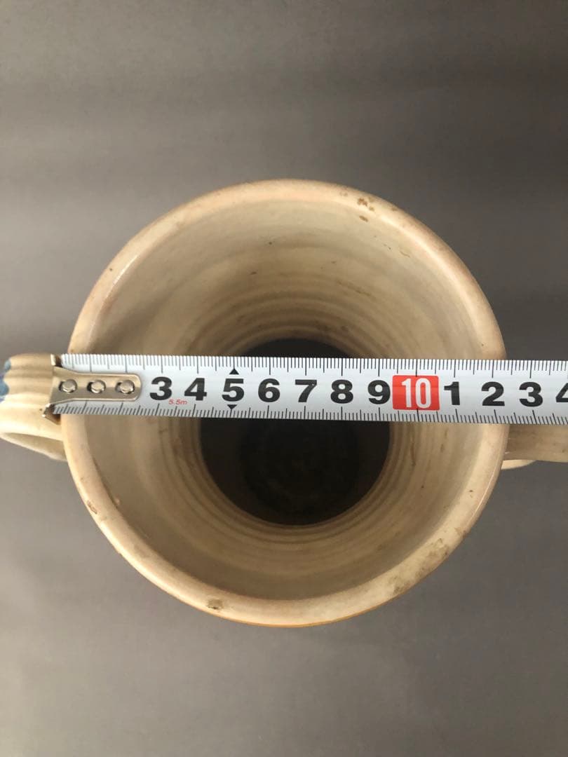 イタリア陶器 両手花瓶