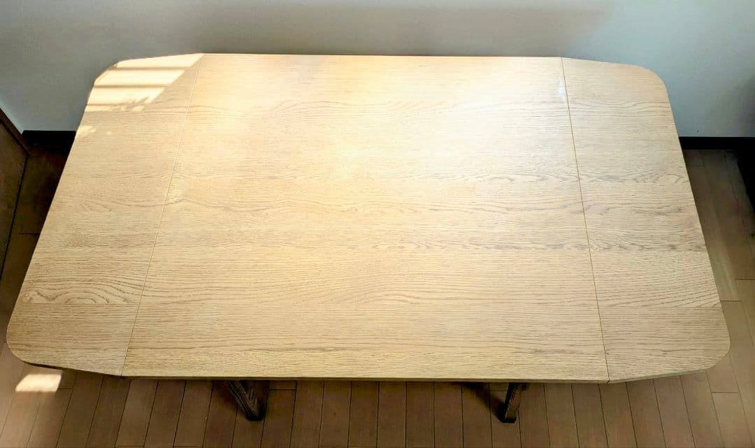 【良品】【送料込】unico  ダイニングテーブル（バタフライテーブル）