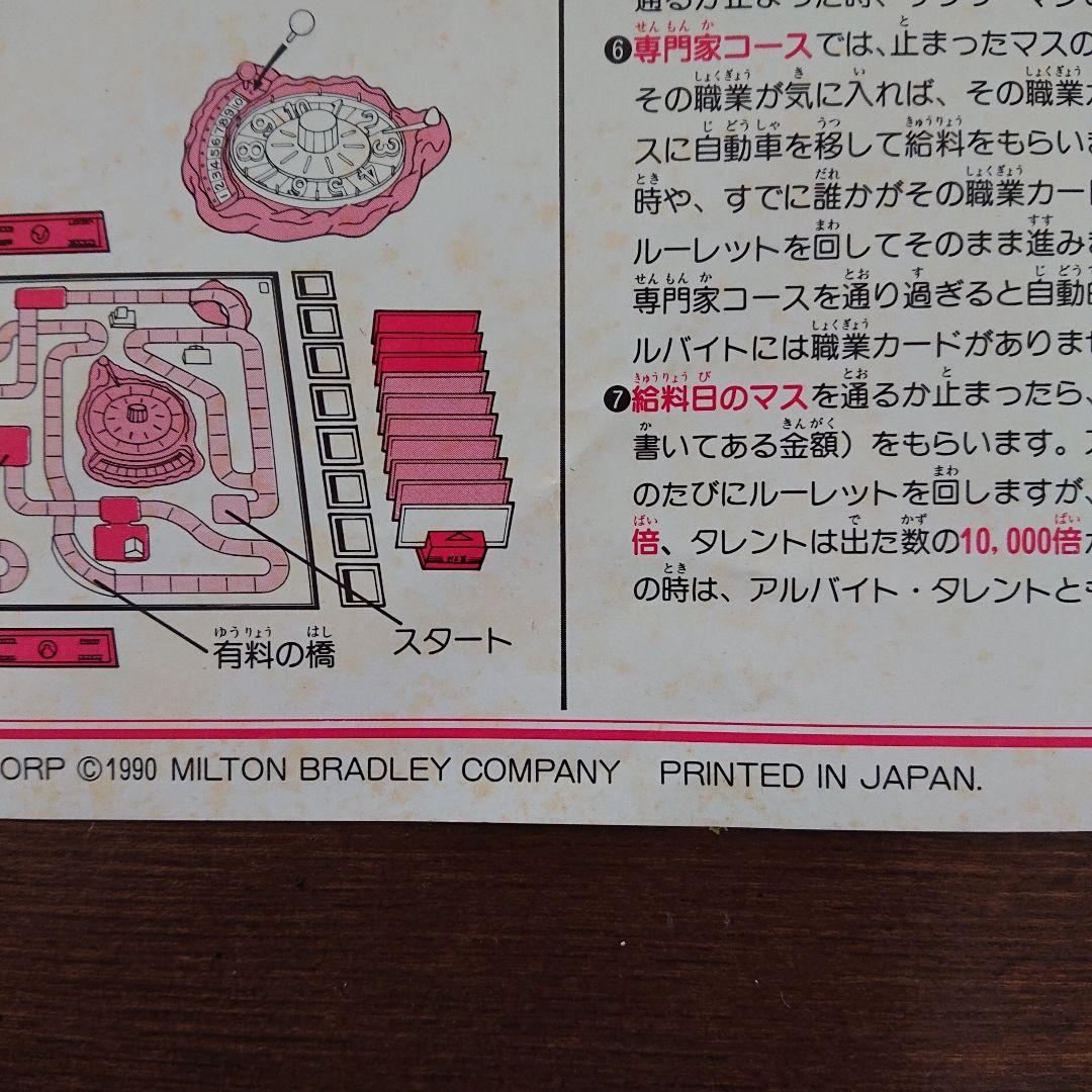 人生ゲーム 4代目 90年代 人生に山あり谷あり 目指せ億万長者 レトロ