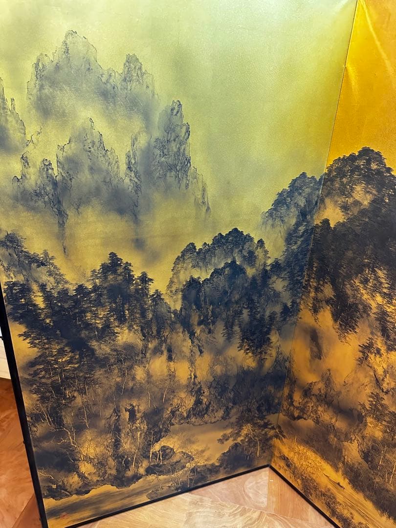 屏風金色和室昭和