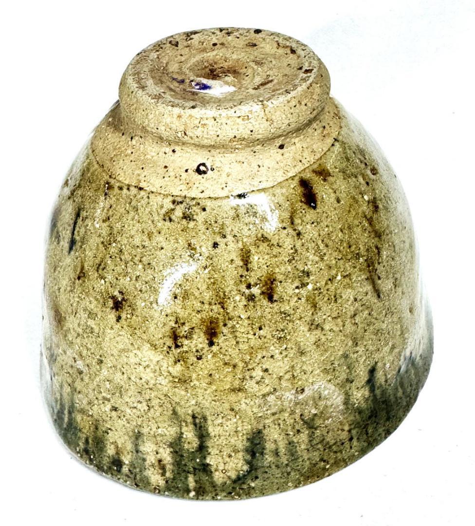 江戸時代中期 尾張徳川家御用窯 御深井焼 茶碗 伝世品焼物 ウブ品