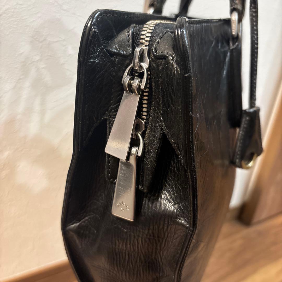 aniary アニアリ レザー 本革製 トートバッグ ビジネスバッグ シワ加工