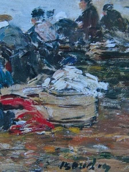 ウジェーヌ・ブーダンLAVEUSES AU BORD DE LA TOUQUES