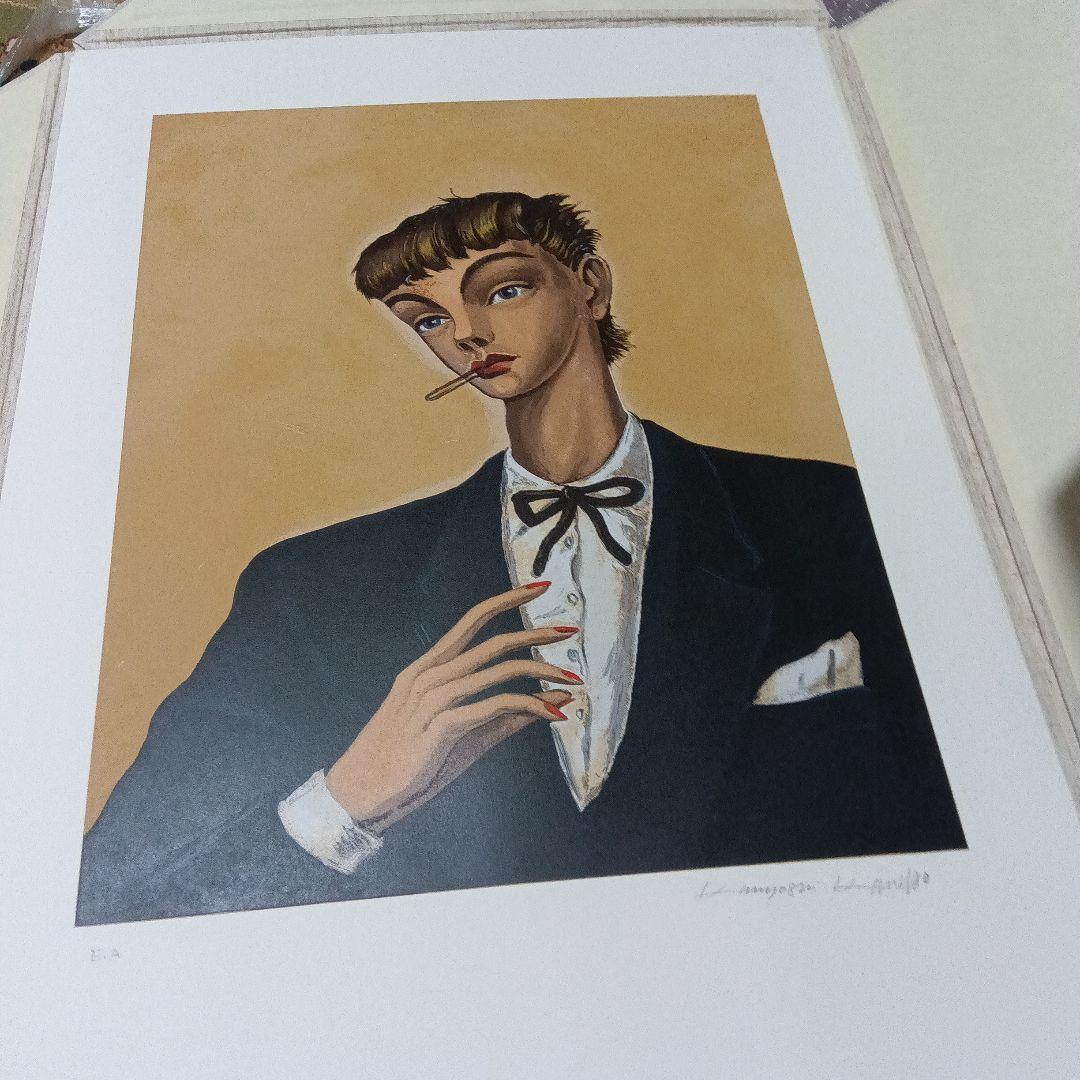 金子國義 金子国義 版画 リトグラフ サイン 署名 4枚セット シルク