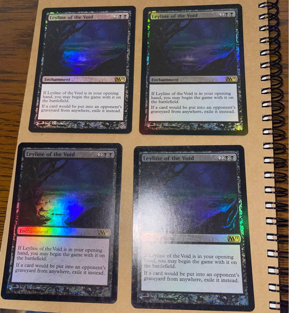 MTG 英語 虚空の力線 foil 4枚