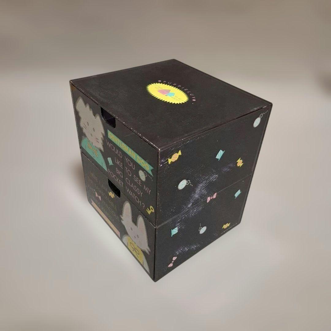 サンリオ PUPPIE LUVパピーラブ 昭和レトロ 小物入 ボックス 当時物