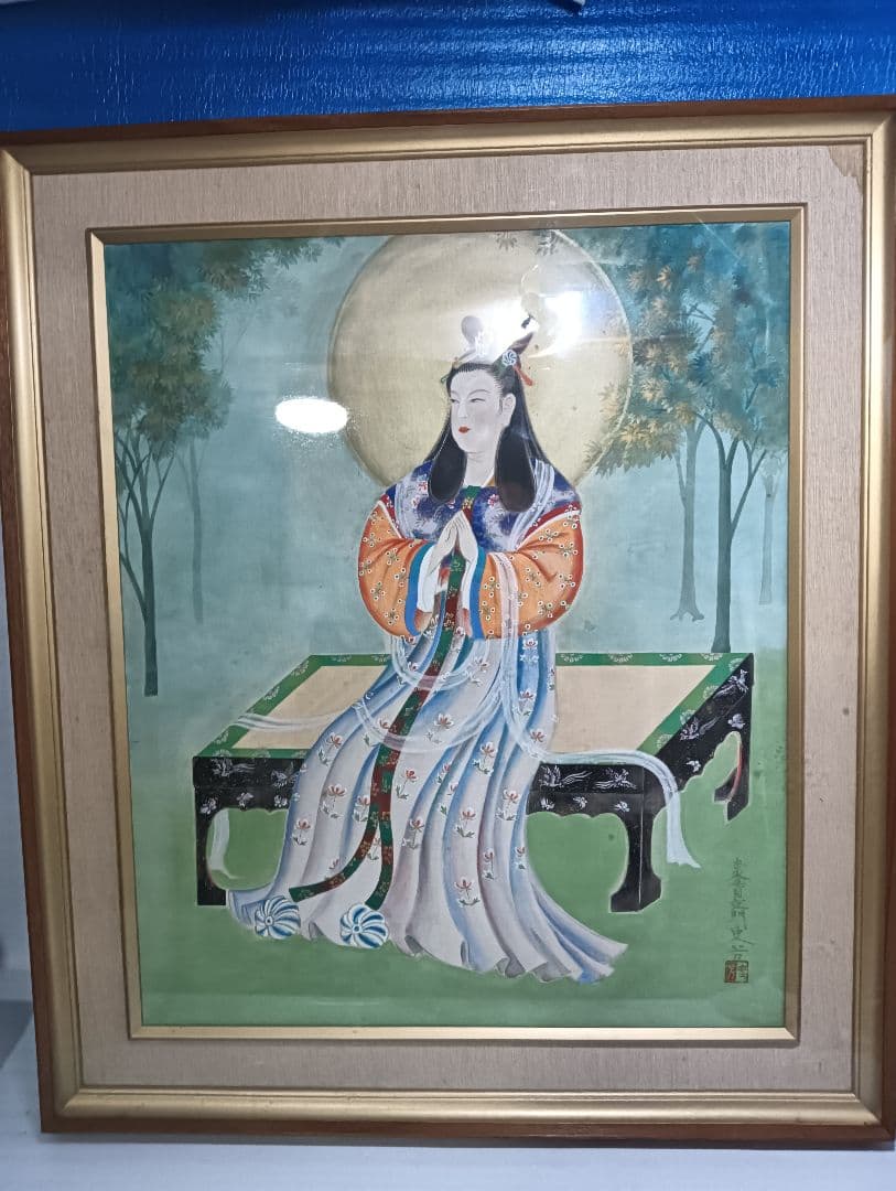 日本画琳派渡辺章雄 作秋草