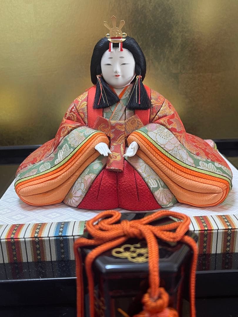 ひな人形（原米州：作） 人間国宝 初代原米州 雛人形 木目込み人形
