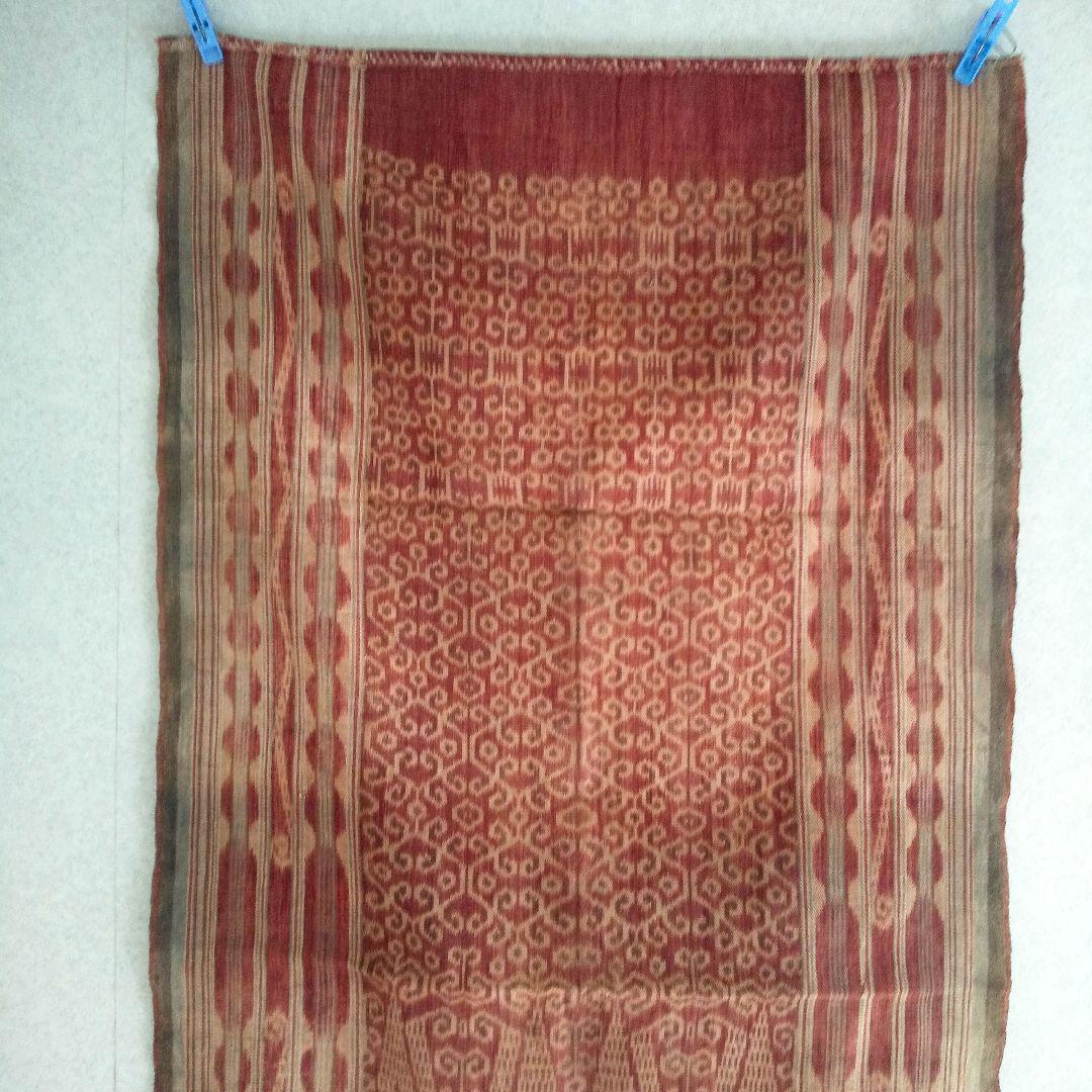 ボルネオ島（カリマンタン島）イバンダヤク族 イカット 手紡ぎ 古布