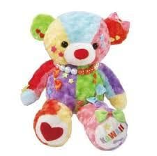 kawaiiベアシリーズ　Mサイズ29㎝4色セットカラフルなぬいぐるみ4体セット