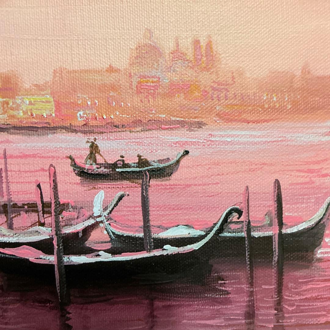 絵画・額縁・油絵・前田光一・ベネチア・イタリア・F4号・美術品・インテリア・雑貨