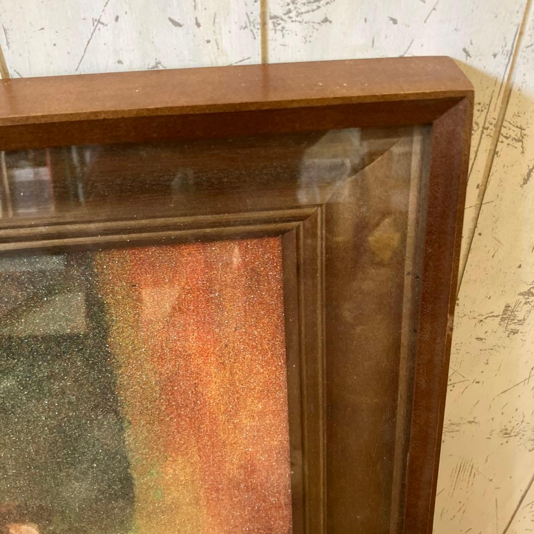 水晶画 フラゴナール 読書する娘 名画 絵画 貴石画 宝石画 アート 壁掛け