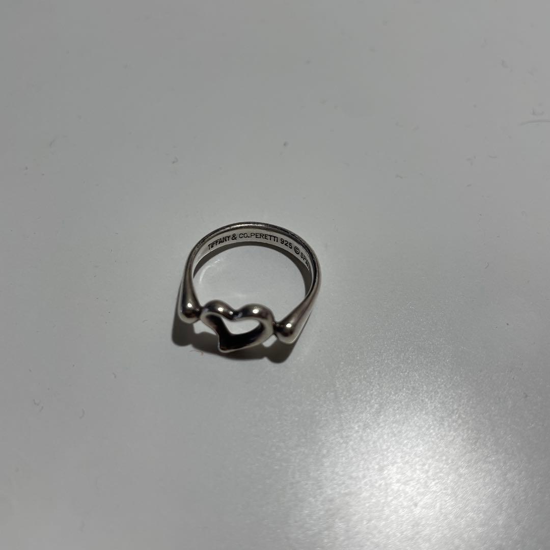 ティファニー　オープンハート　リング　シルバー925 8号