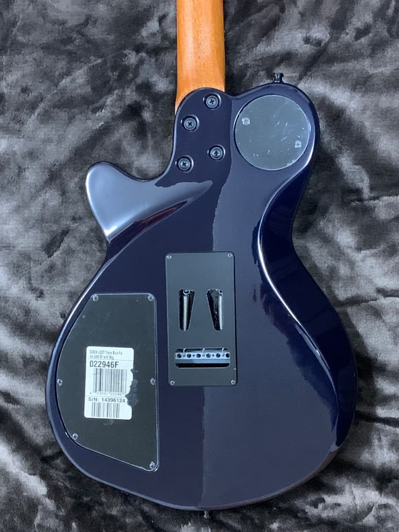 ギター GODIN LGXT Trans Blue Flame AAA SF