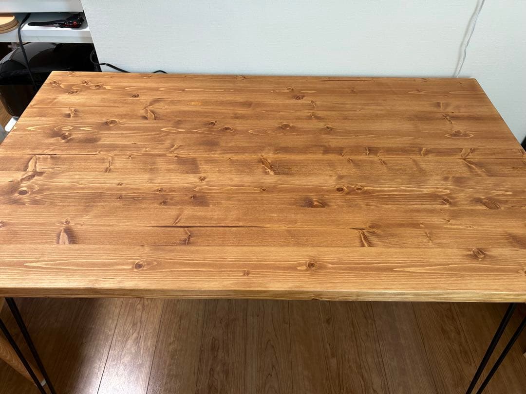 LOWYA ダイニングテーブル ヴィンテージ風 ライトブラウン　幅120cm