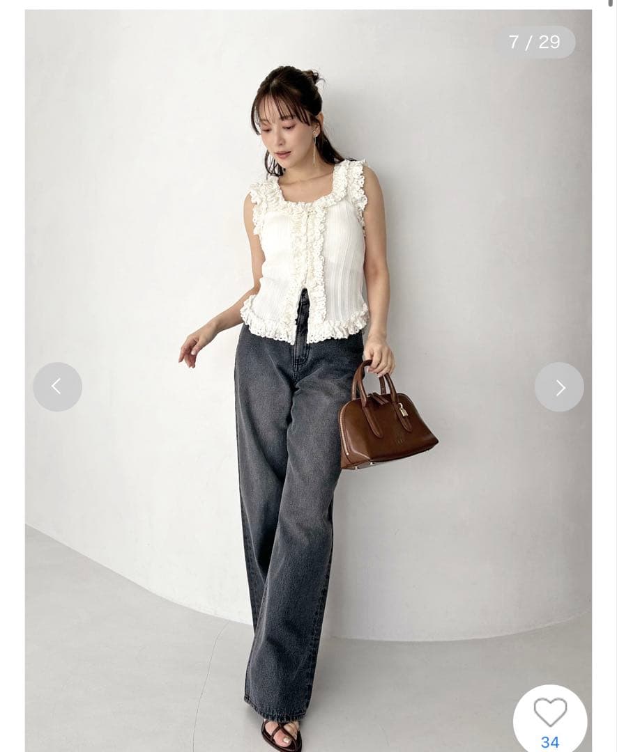 SNIDEL レースニットプルオーバー