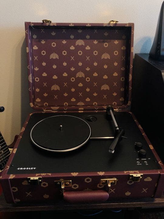 美品】東京事変 再生装置 ポータブルレコードプレーヤー ボルドー