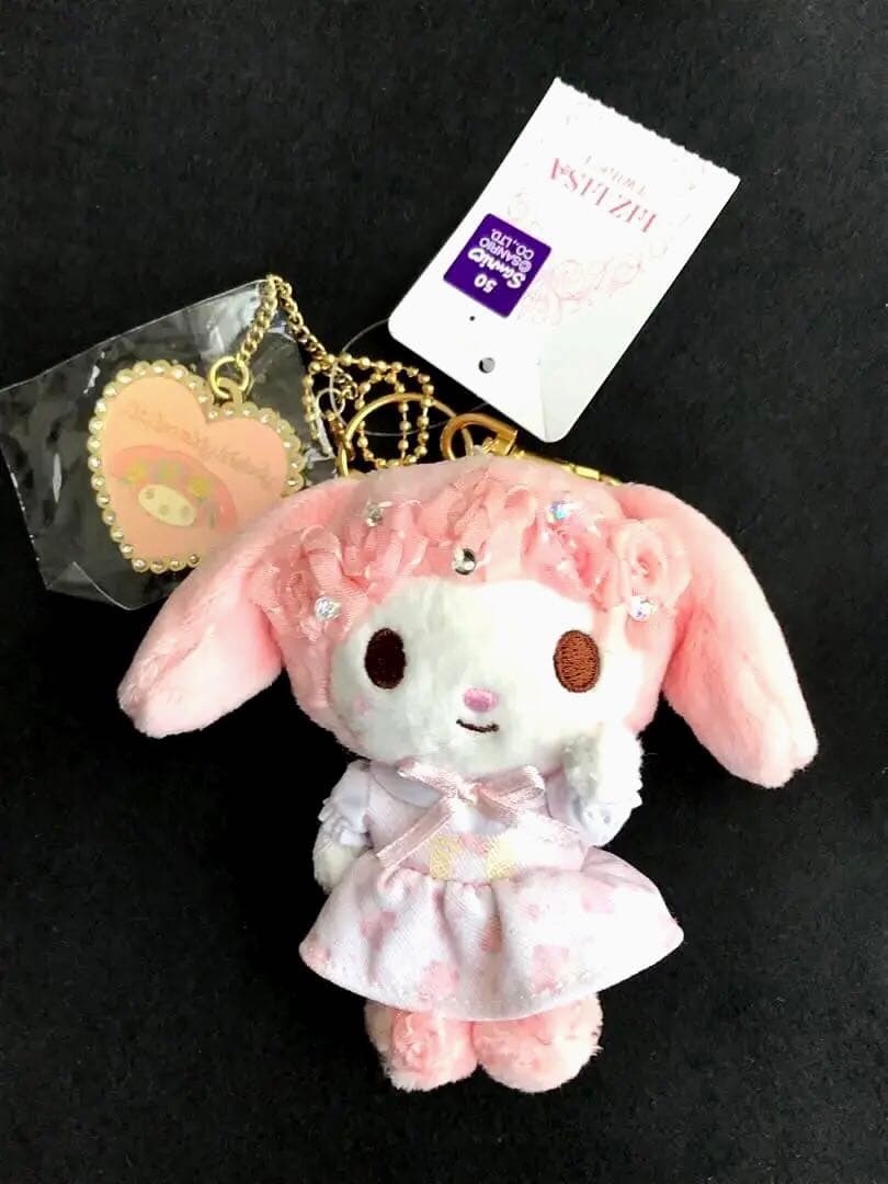 マイメロディリズリサリズメロマスコットホルダーぬいぐるみ限定新品