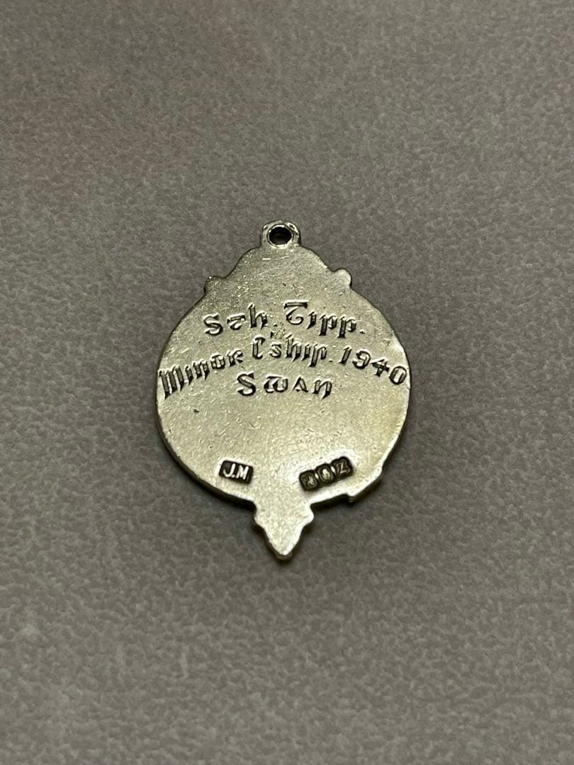 1940年製 イギリス アンティーク スポーツ シルバー ゴルフ メダル