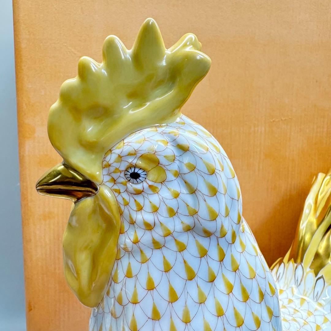 DA1301 ヘレンドherend 鶏ニワトリ鳥置物陶器