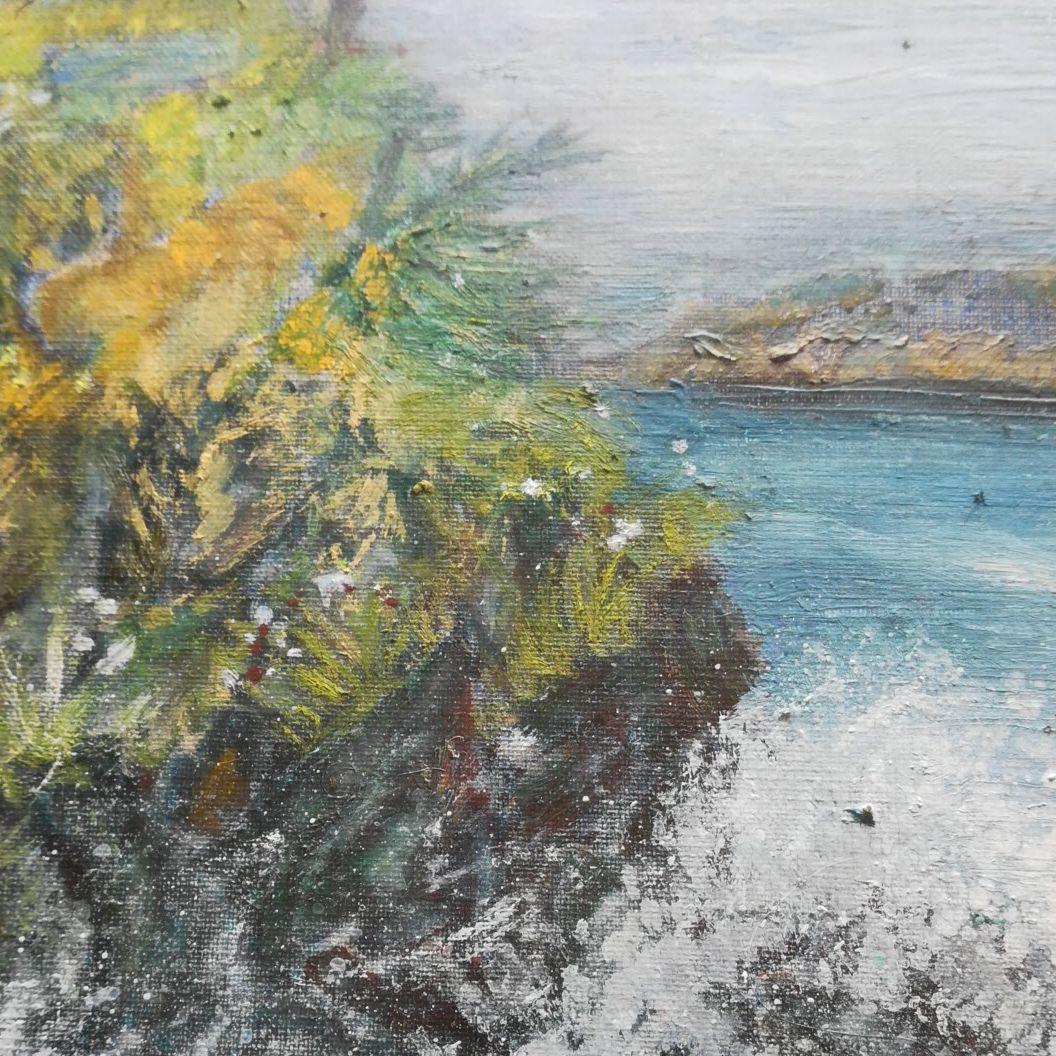 油絵 伊豆大島 清水敬由