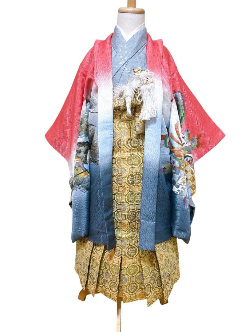 変わり色!ピンク×ゴールド♡七五三　5歳　男の子　フルセット　一式　美品