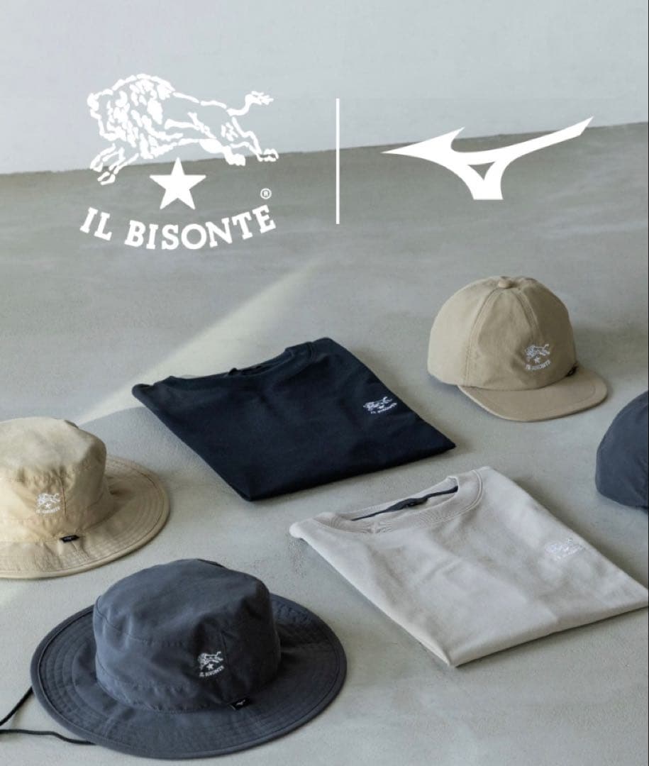 限定品完売 イルビゾンテ×ミズノ ドライクルーネック Tシャツベージュ