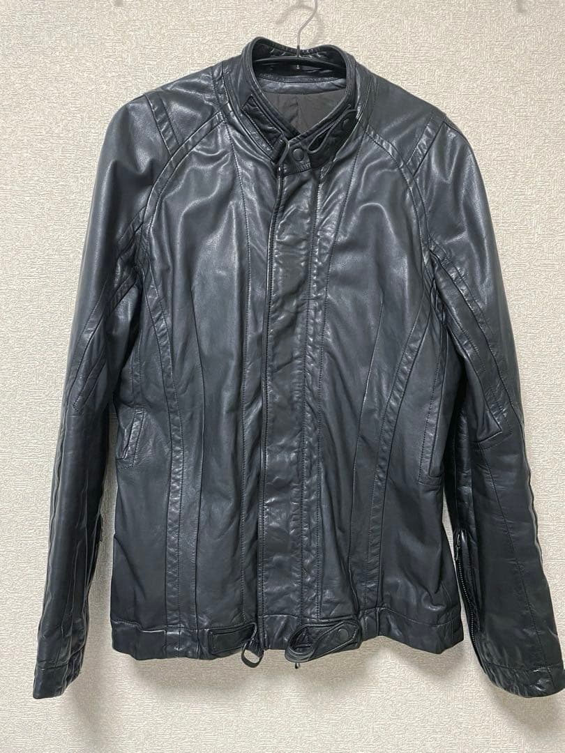 JULIUS Cow Leather jacket【Black:Size2】 希少) julius 08ss cow