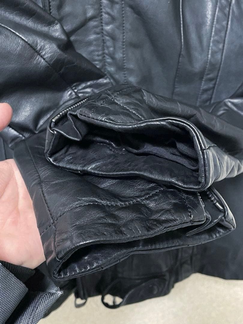 JULIUS Cow Leather jacket【Black:Size2】 希少) julius 08ss cow