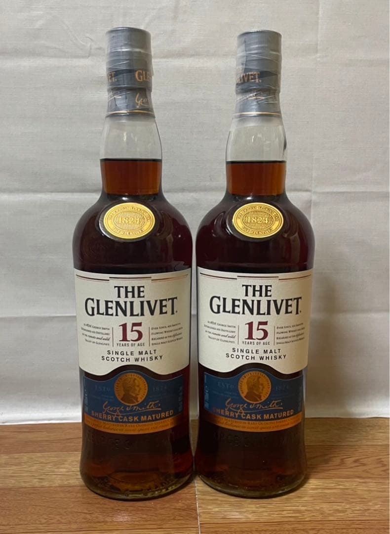 台湾限定 グレンリベット15年 シェリーカスク 700ml 40% 箱付き 2本