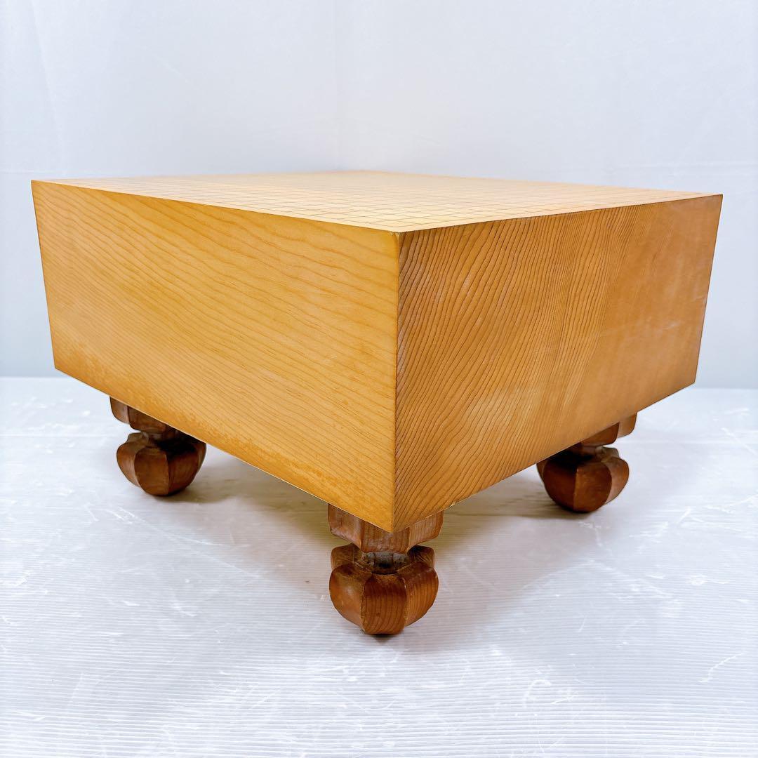 【美品】囲碁盤 極厚 高級 へそ付き 厚さ17.6cm 5.8寸 天地柾 柾目