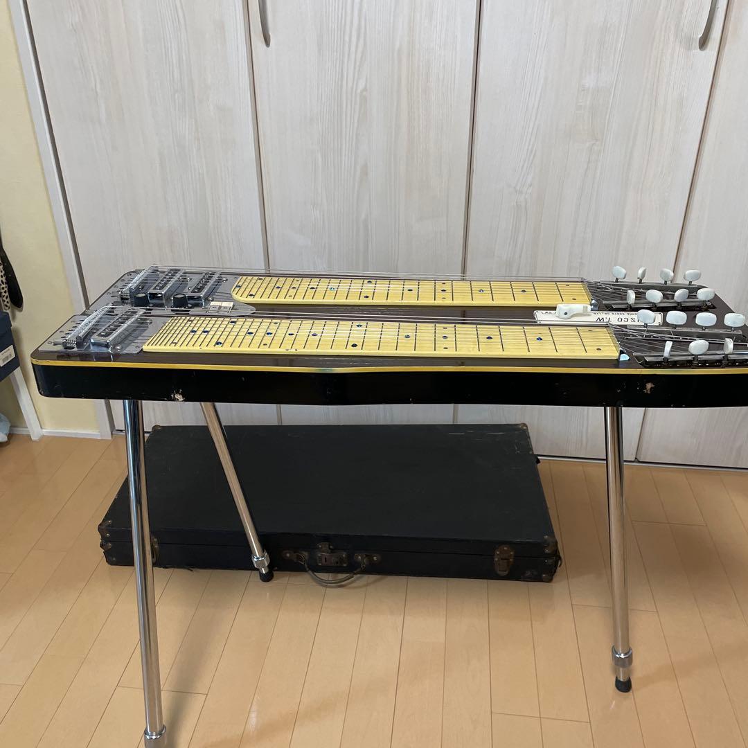 TEISCO T.W. 8弦ダブルネック スチールギター ケース付き