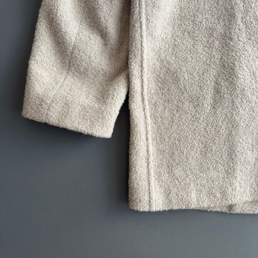 アニオナ アルパカ ジャケットコート ブークレ ボア ウール イタリア製