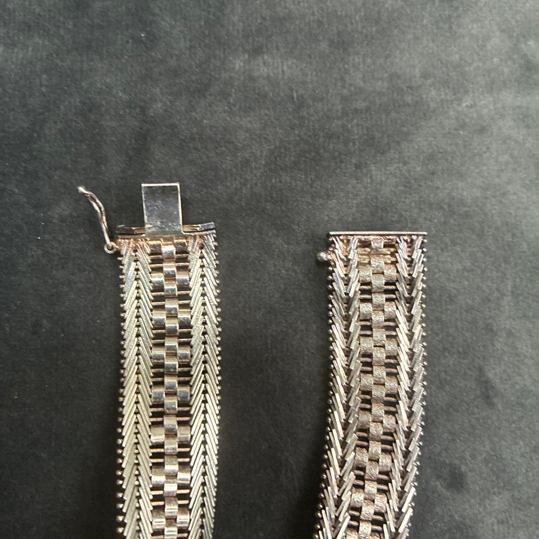 FRONT11201 ヴィンテージシルバーブレスレット シルバー925 イタリア