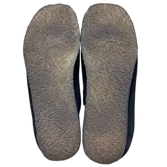 【美品】クラークス ワラビー 27.5cm チャーム付き ブラック スウェード