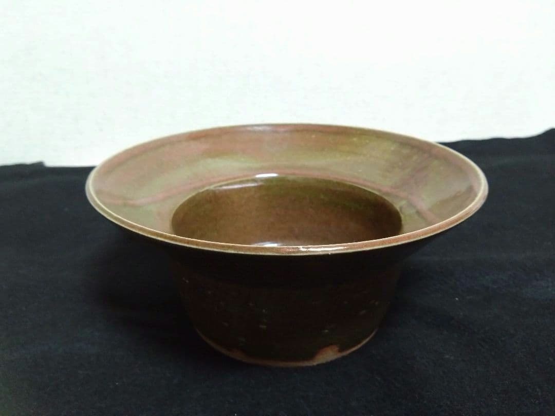 織部釉　カブト鉢　北大路魯山人作　魯山人 織部釉 カブト鉢 北大路魯山人作 魯山人