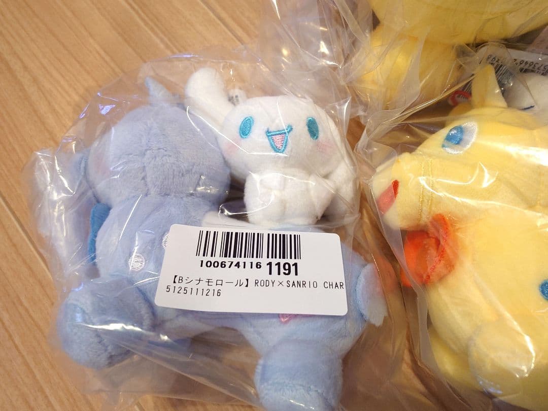 ロディ×サンリオ ハローキティ（大小）、ポムポムプリン、シナモロール